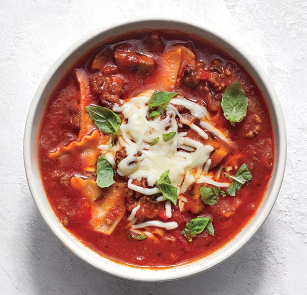 Lazy lasagna soup