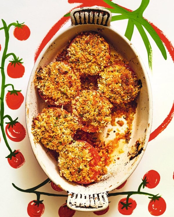 Le Marche-style baked tomatoes (Pomodori alla Marchigiana)