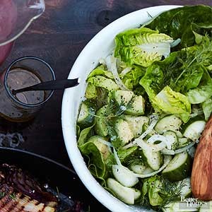 Leafy summer salad