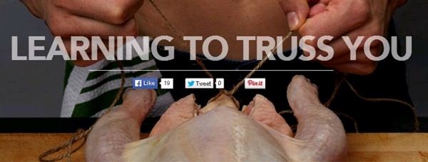 Learning to truss you - roasted chicken with tangerine and sage