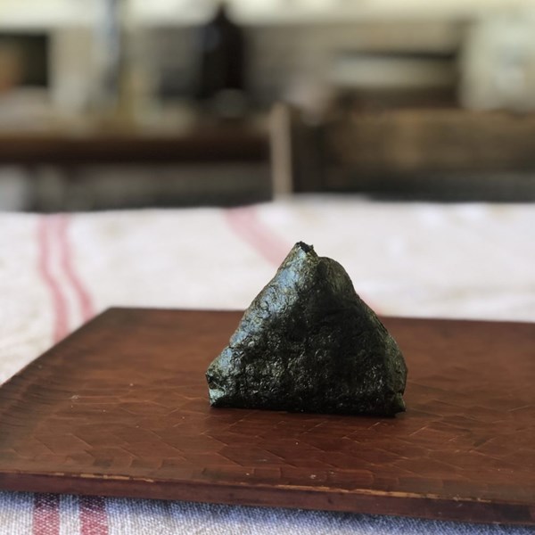 Leather jacket nori rolls with umeboshi sauce