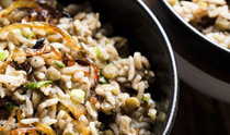 Lebanese lentils and rice with crisped onions (Mujaddara)