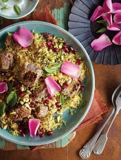 Lebanese rose petal rice