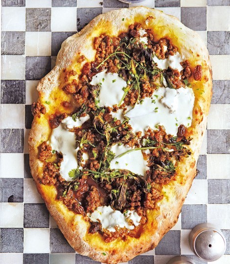 Lebanese spiced lamb flatbread