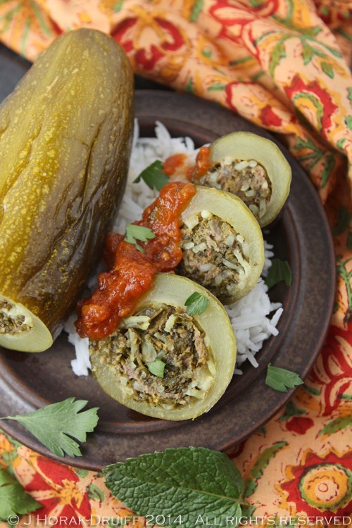 Lebanese stuffed courgettes (Kousa mahshi)