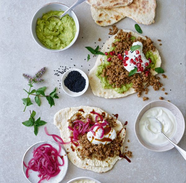 Lebanese-style spicy lamb flatbreads