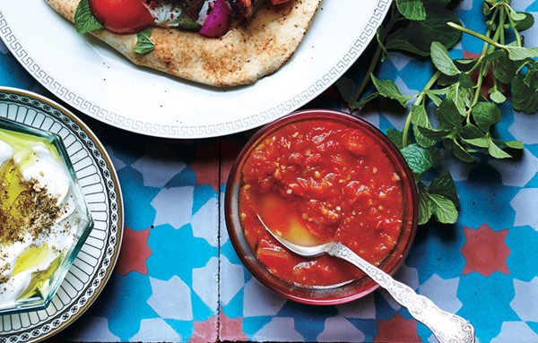 Lebanese tomato "salsa"