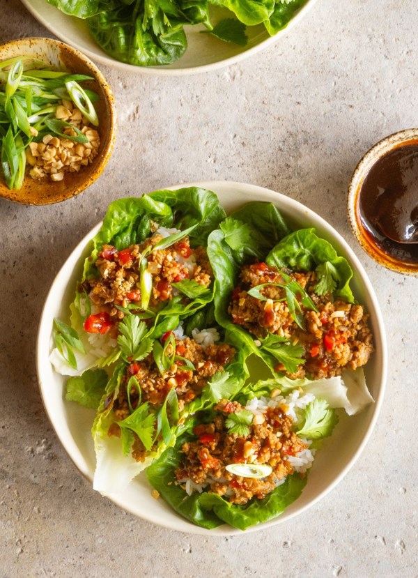 Lee Kum Kee hoisin pork and ginger lettuce cups