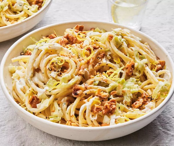 Leek & Boursin bucatini