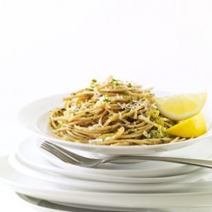 Leek & lemon linguine
