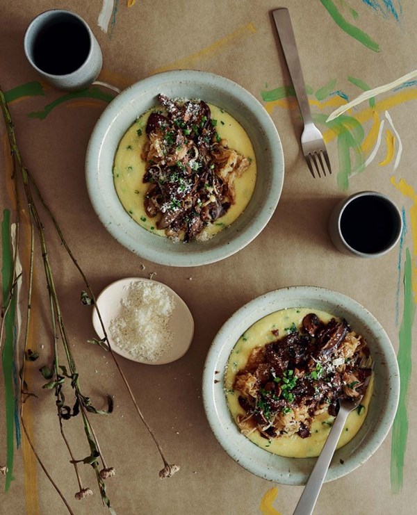 Leek & mushroom ragu