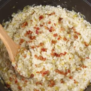 Leek & pancetta risotto