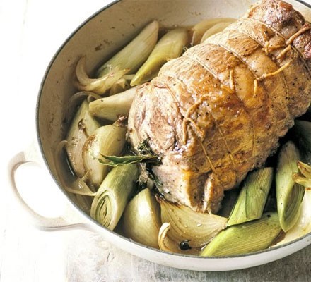 Leek & pork pot roast