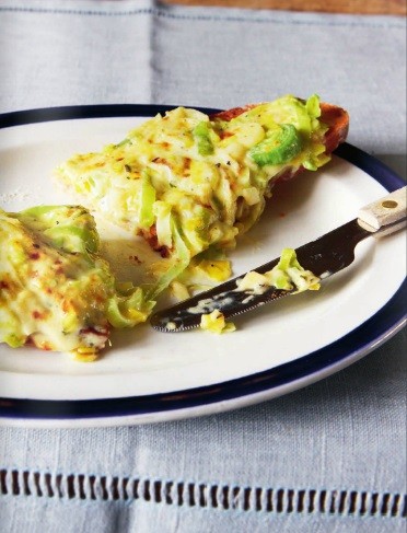 Leek and cheese toastie