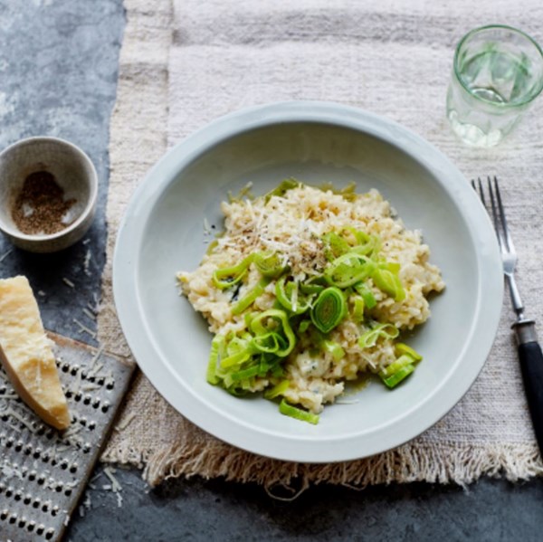 Leek and Dolcelatte risotto