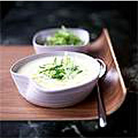 Leek and lemon grass soup