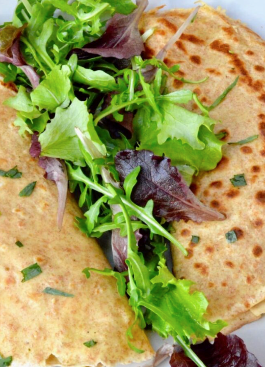 Leek and mushroom savoury pancakes
