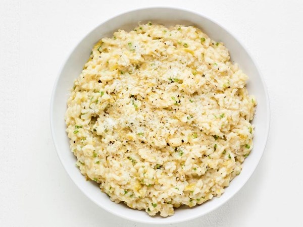Leek and Parmesan risotto