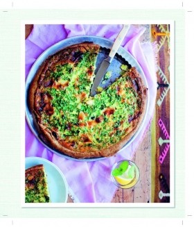 Leek and Parmesan tart