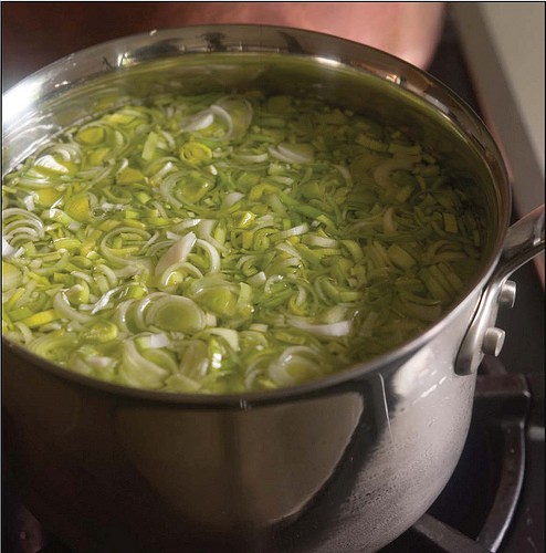 Leek and potato soup