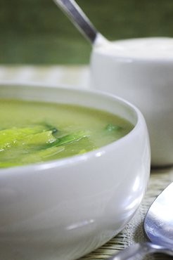Leek and potato soup (Soupe poireaux pommes de terre)