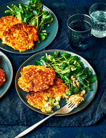 Leek fritters