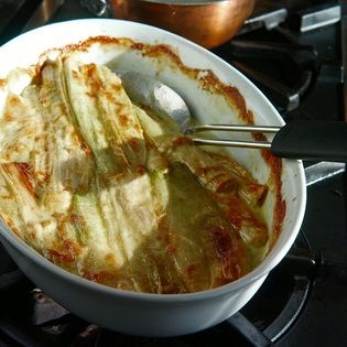 Leek gratin