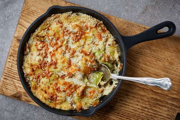 Leek gratin
