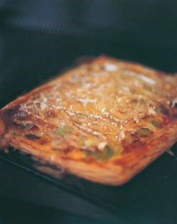 Leek, ham and Brie slice