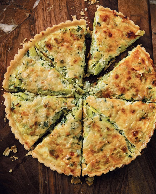 Leek quiche