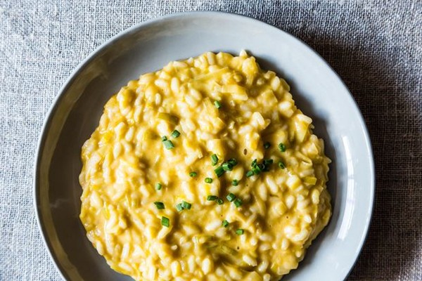 Leek risotto