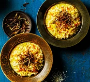 Leek risotto