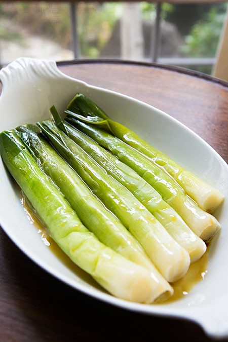 Leeks vinaigrette