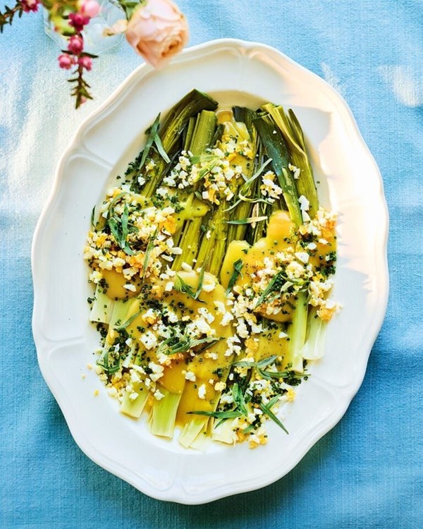Leeks vinaigrette 