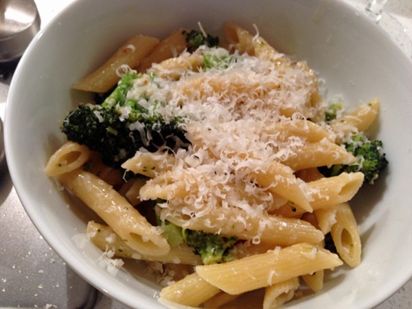 Leftover broccoli sauce