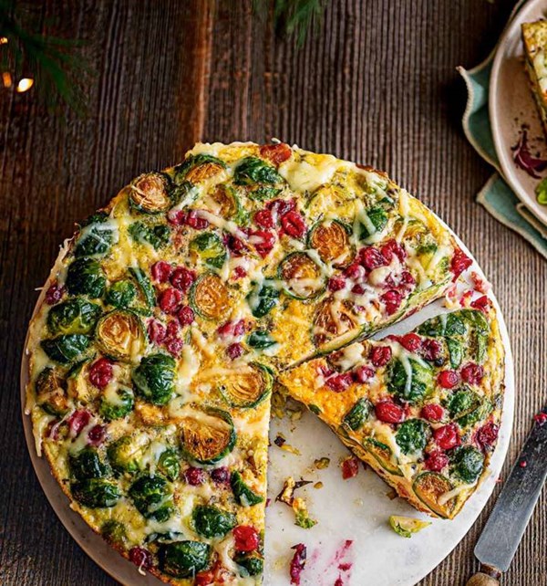 Leftover Brussels sprouts frittata [April Jackson]