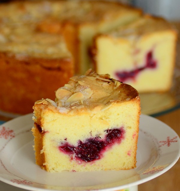 Leftover cranberry sauce cake