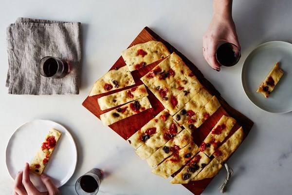 Leftover mashed potato flatbread