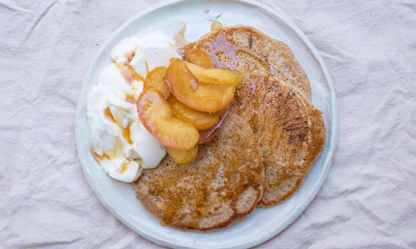 Leftover porridge pancakes