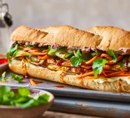 Leftover roast pork belly bánh mi (Archie Herbert)
