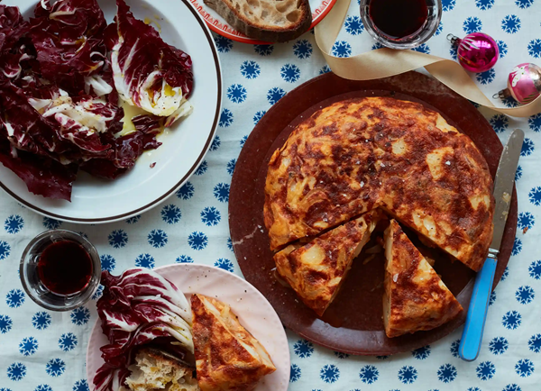 Leftover roast potato tortilla