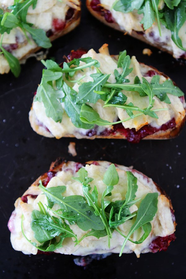 Leftover turkey cranberry melts