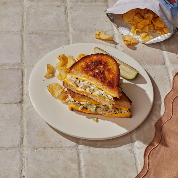 Leftover-turkey melts 