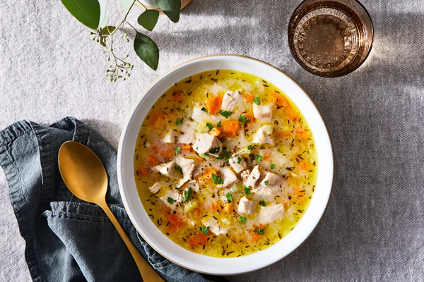 Leftover-turkey soup