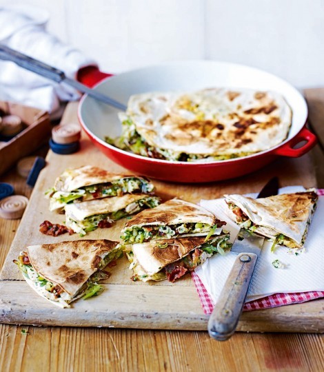 Leftovers quesadilla