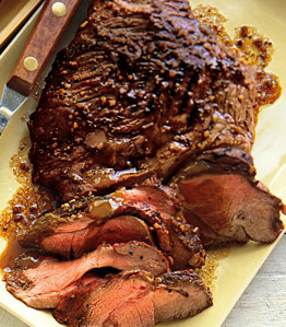 Leg of lamb "black and tan"