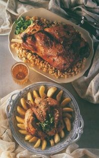 Leg of lamb Normandy style (Gigot d'agneau à la Normande)