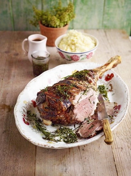 Leg of lamb with amazing gravy