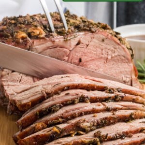 Leg of lamb with garlic and rosemary