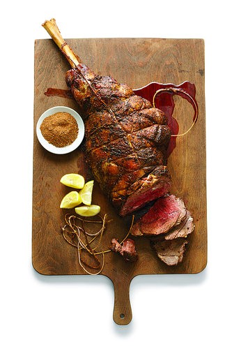 Leg of lamb with Moroccan spices 